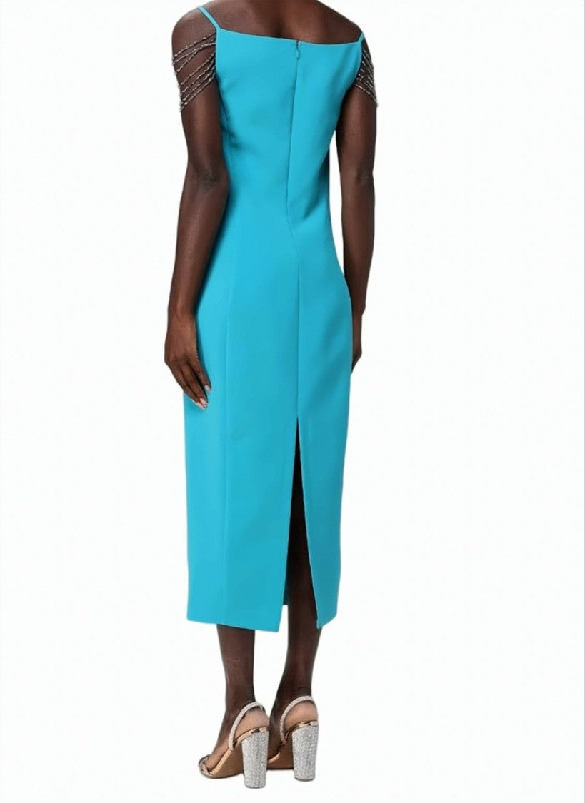 Pinko Bergamotto Jewel Detail Midi Dress