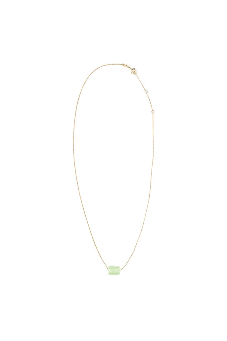 Aliita Yellow Gold Deco Cilindro Necklace