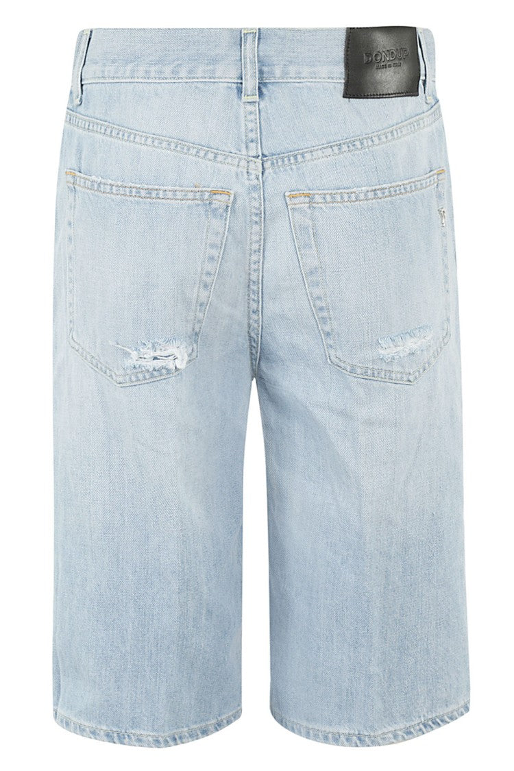 Dondup Light Blue Denim Mae Shorts
