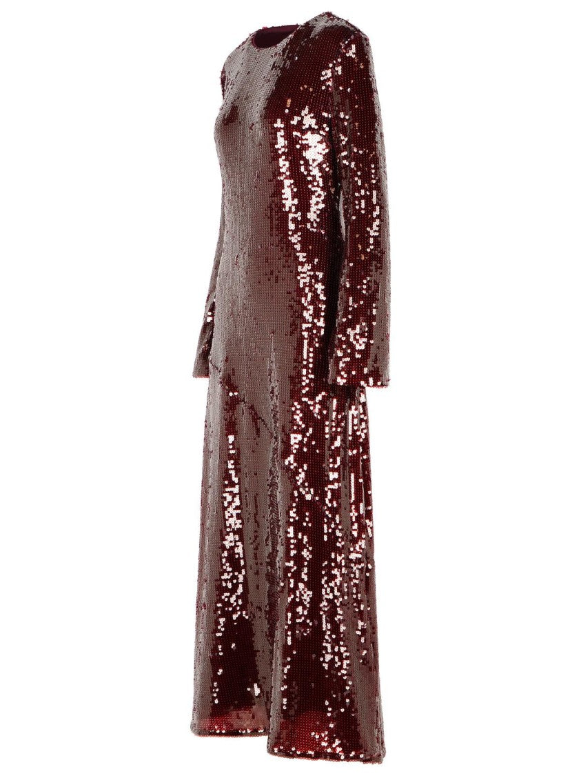 Rotate Kaisa' Burgundy Polyester Dress