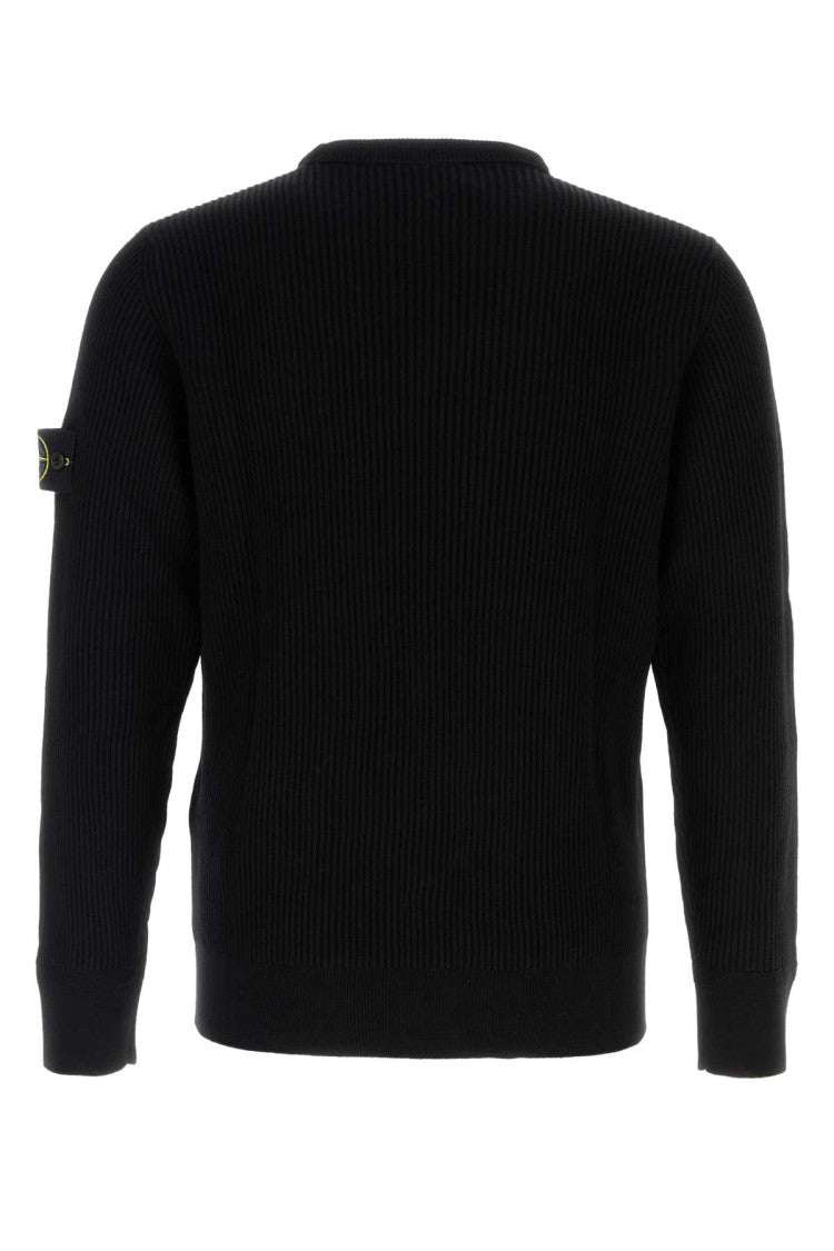 Stone Island Black Wool Sweater