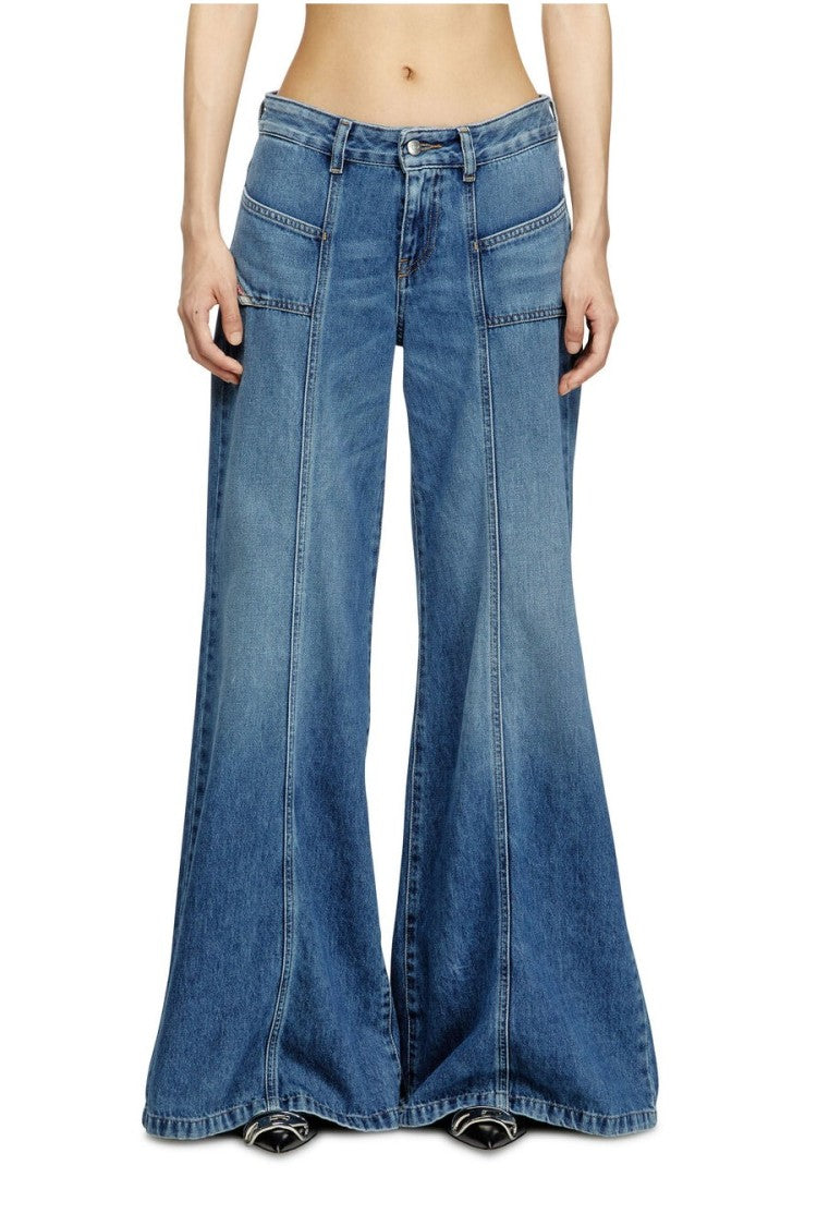 Diesel Blue Cotton Jeans