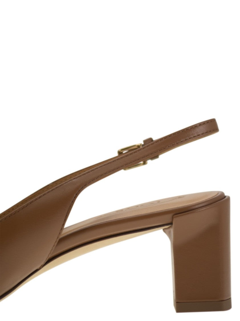 Tod's Slingback Pump With Geometric Heel