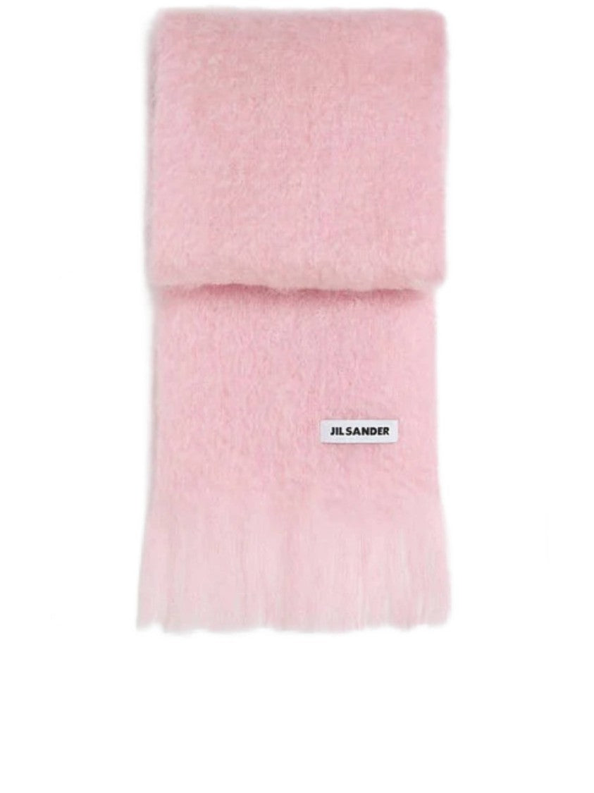 Jil Sander Pastel Pink Gradient Effect Scarf