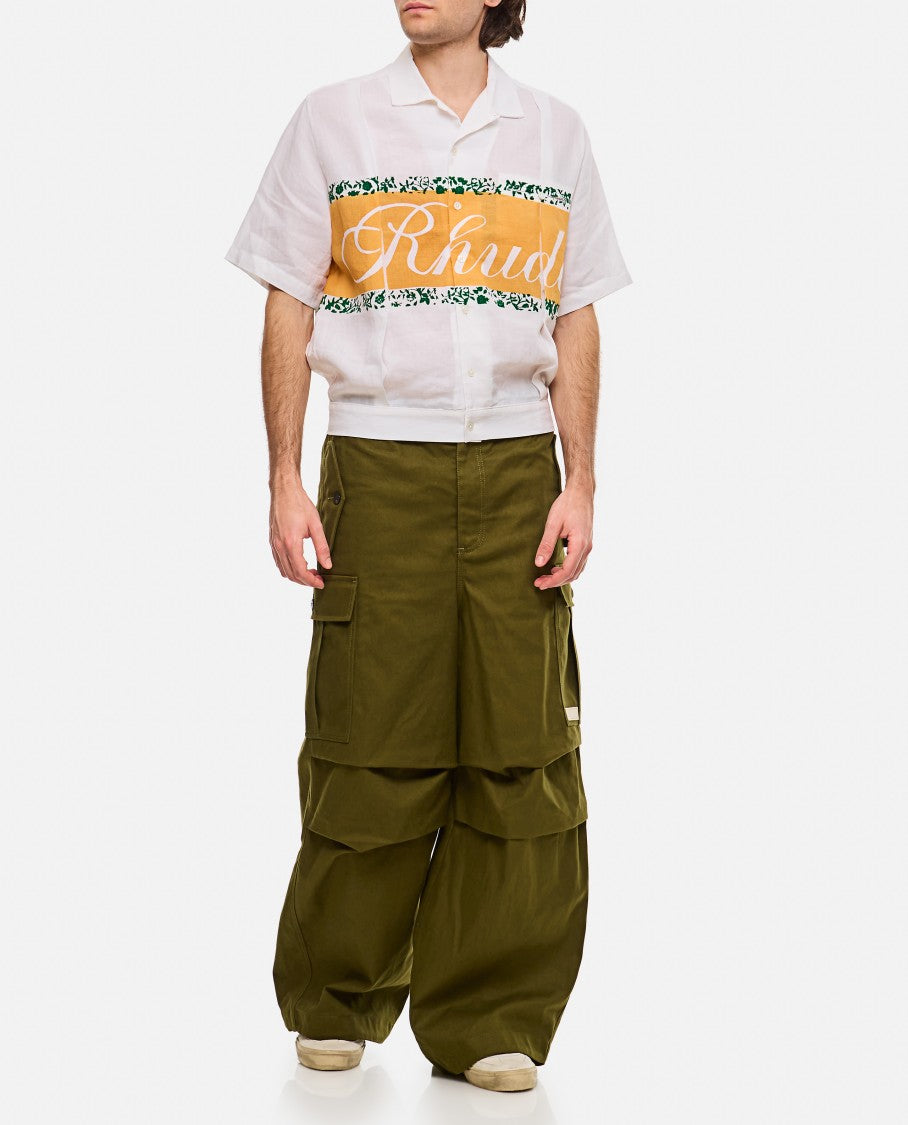 Rhude Rhude Linen Cuban Cotton Shirt