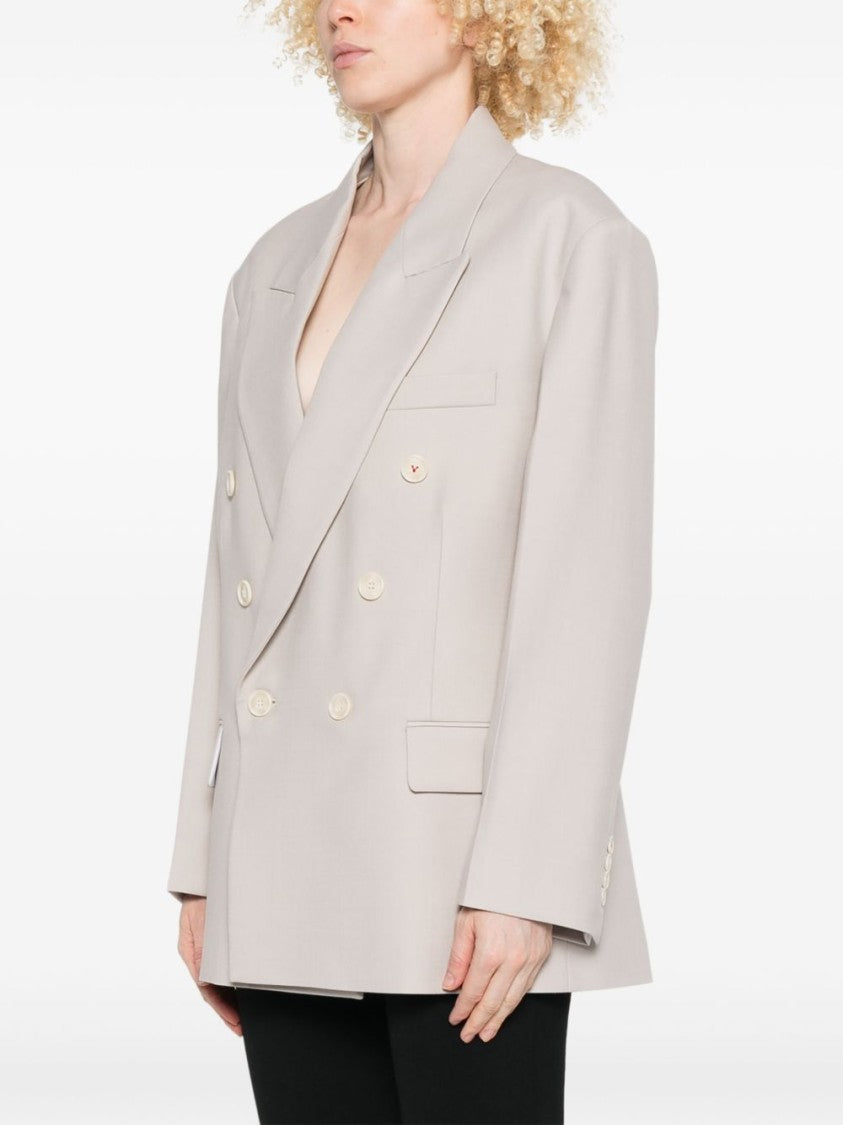 Victoria Beckham Tailored Double-Breasted Jacket With Unique Belt Detail