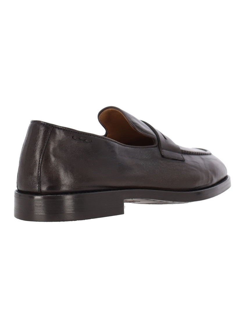 Alexander Hotto Dark Brown Leather Loafers