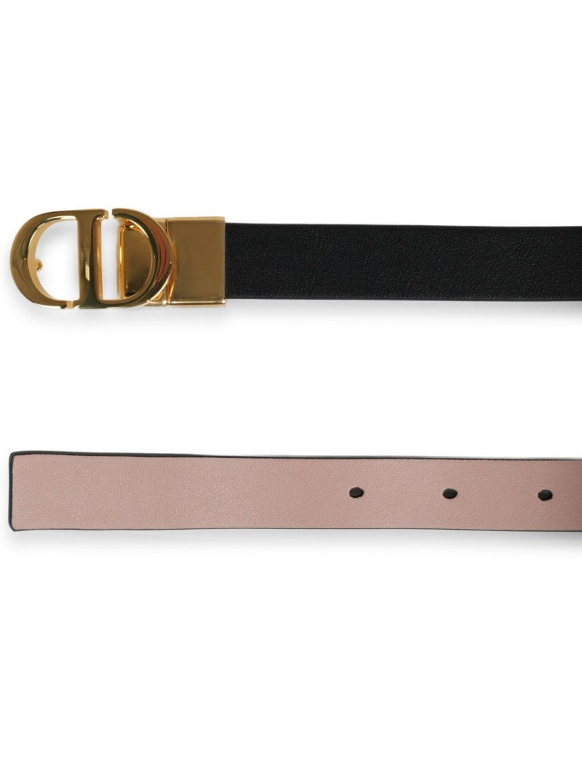 Dior 30 Montaigne Reversible Slim Leather Belt