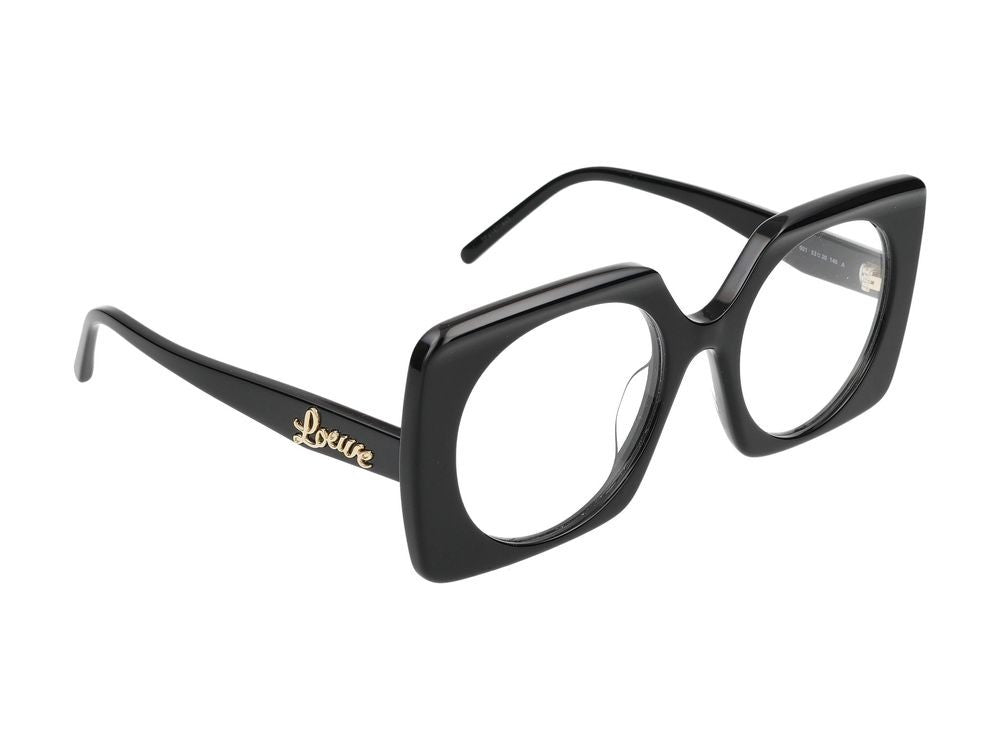 Loewe Black Oversized Square Eyeglasses