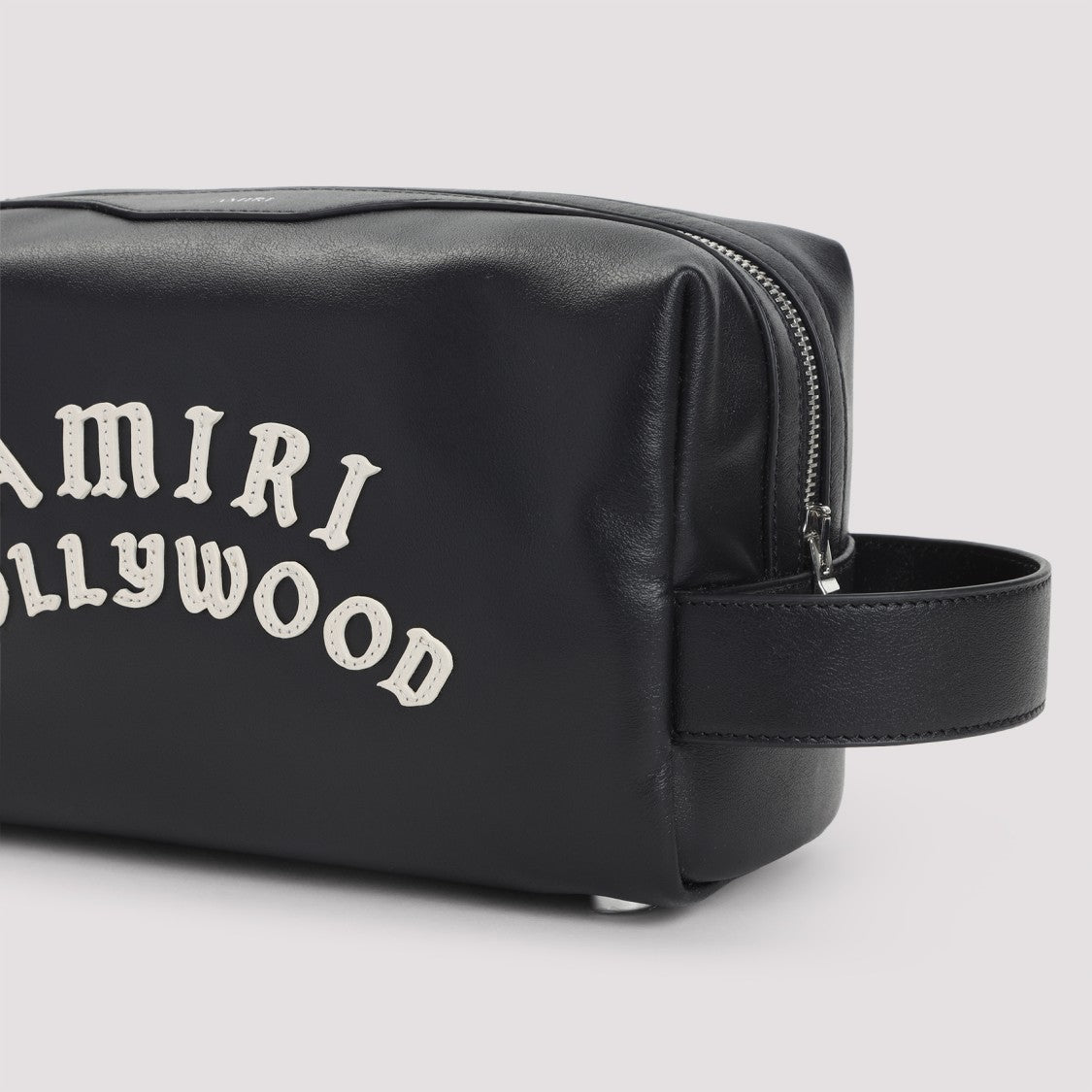 Amiri Black Leather Amiri Clutch With Contrasting Logo