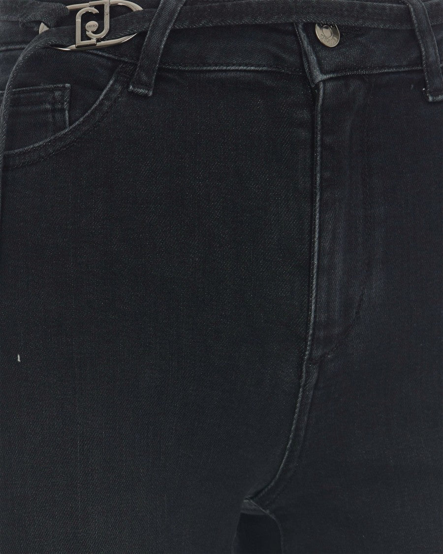 Liu Jo Flare Stretch Black Jeans