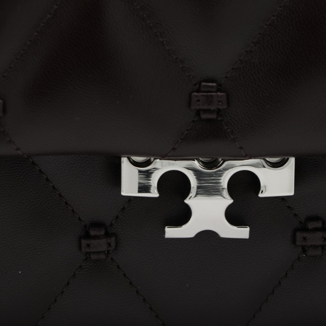 Tory Burch Black Quilted Chain Strap Leather Shoulder Bag