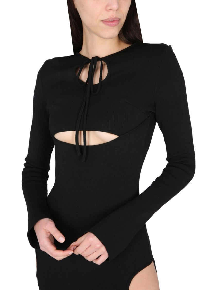 Andreâdamo Midi Dress With Cut-Out Details