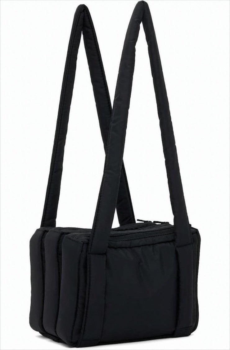 Amomento Rectangular Padded Nylon Shoulder Bag