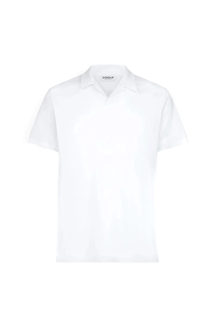 Dondup Classic White Polo Collar T-Shirt