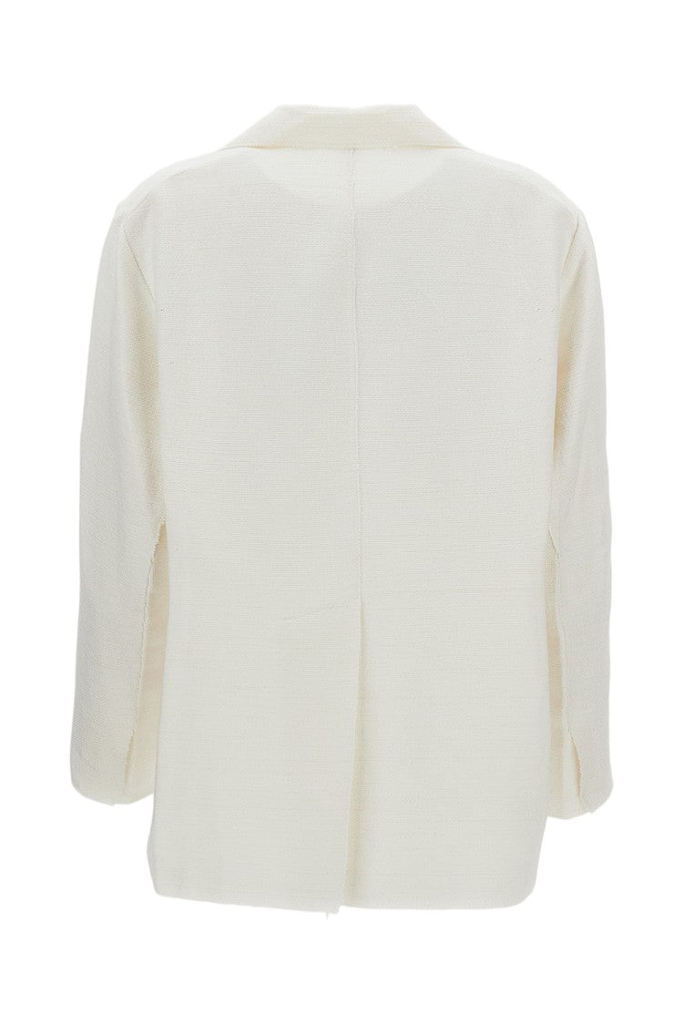 Boboutic Open Front Cotton-Linen-Silk Jacket
