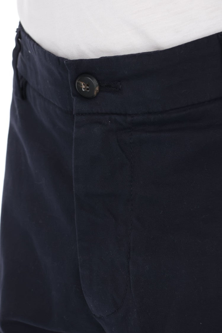 Eleventy Peach-Hand Cotton Chino Trousers