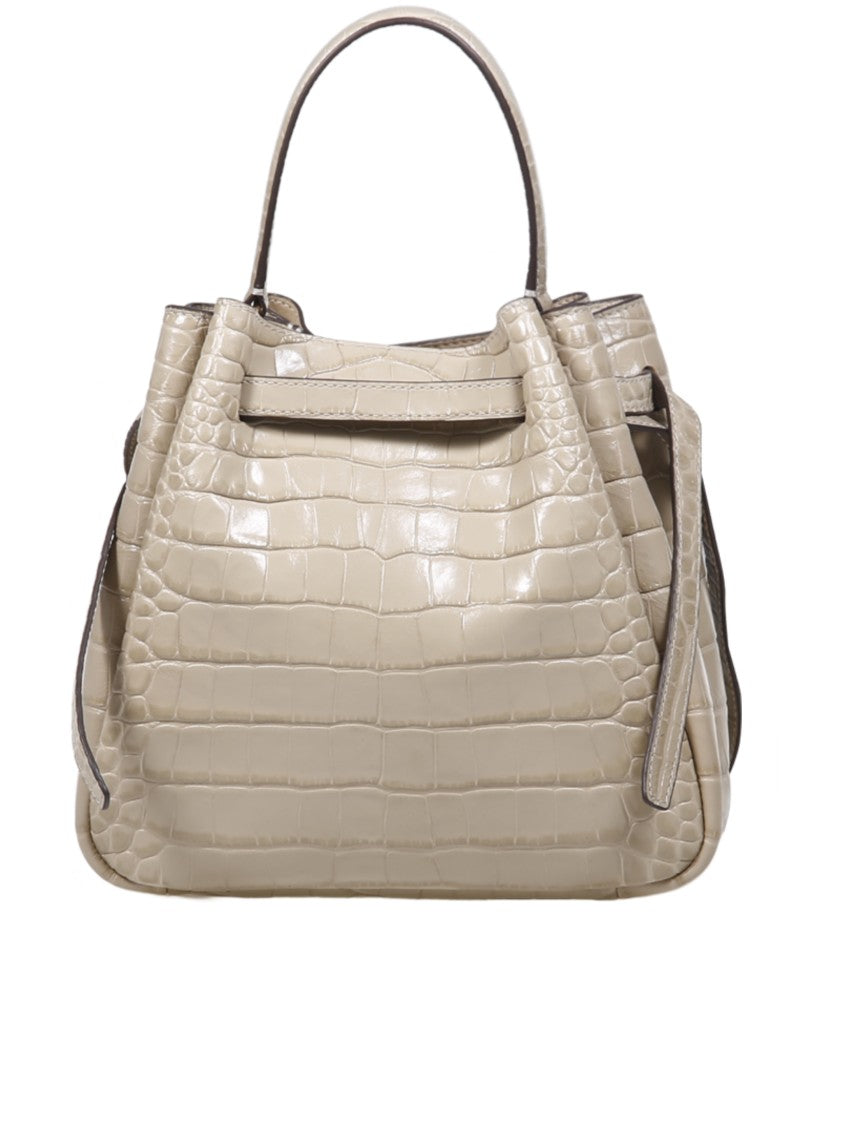 Tory Burch Crocodile-Embossed Leather Romy Bucket Bag