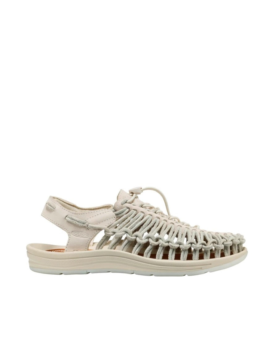 Keen Uneek Leather Sandals With Intertwined Cords And Cushioned Sole