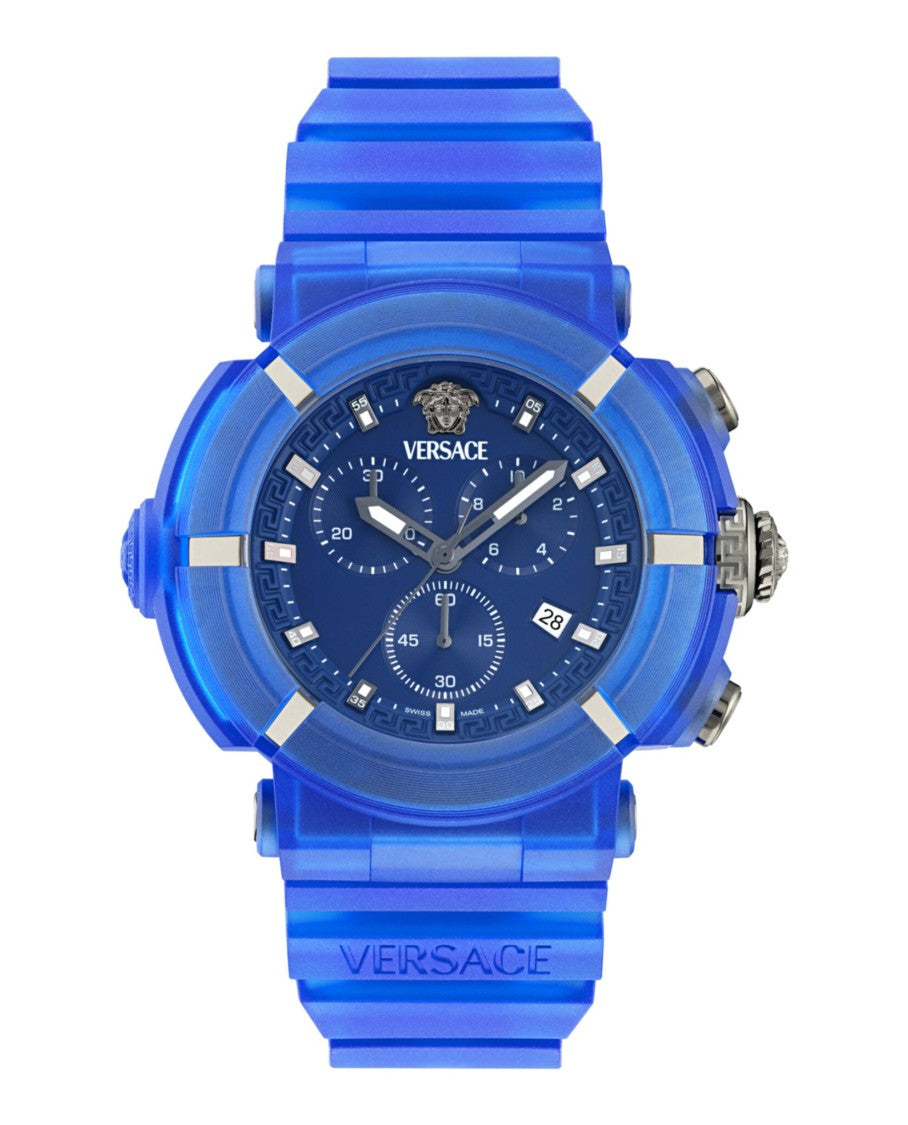 Versace Real Active Chrono Silicone Watch