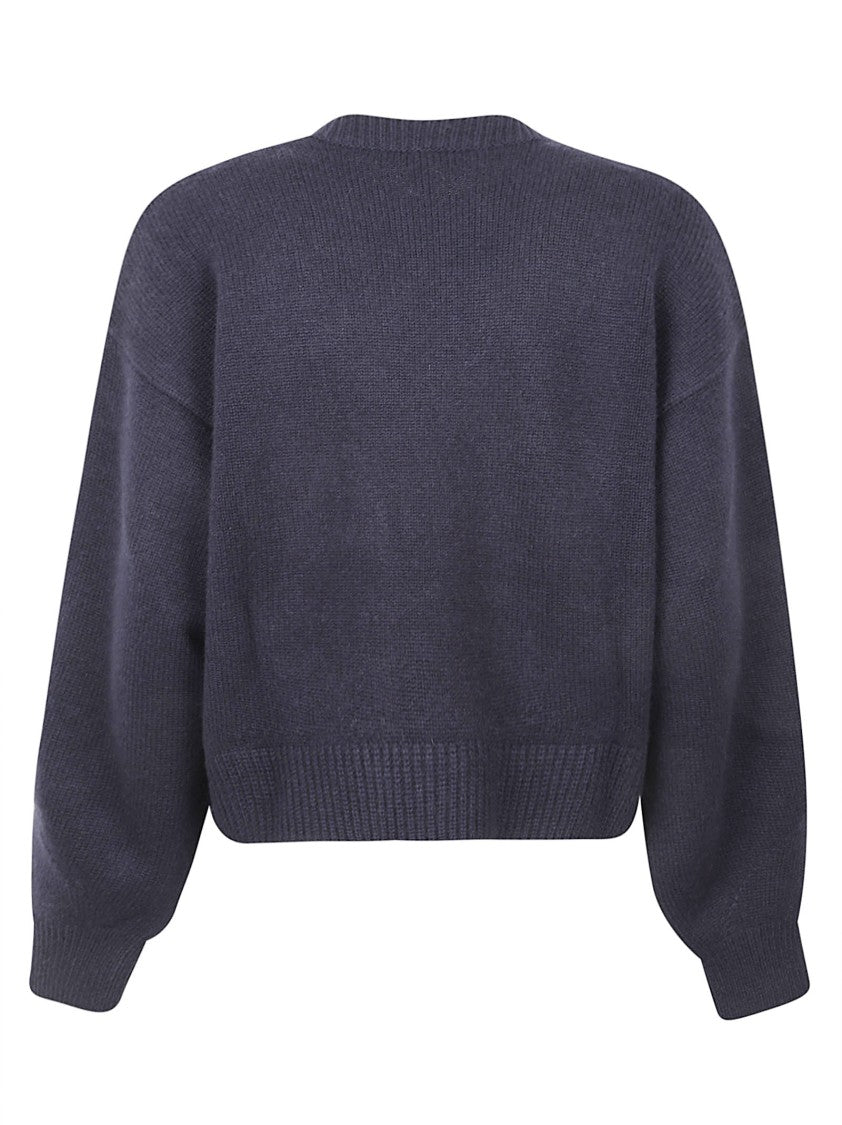 Alaïa Cropped Cashmere Sweater With Ribbed Details
