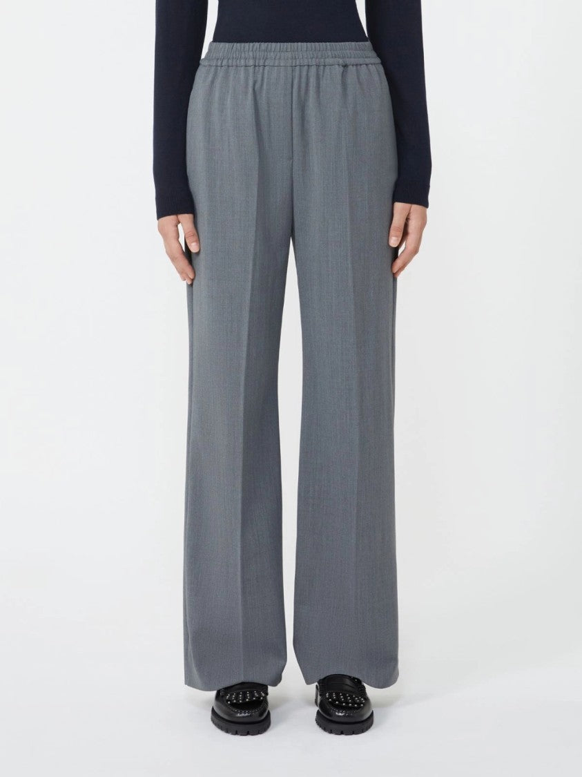 Max Mara Wide-Leg Pants With Elastic Waistband And Design