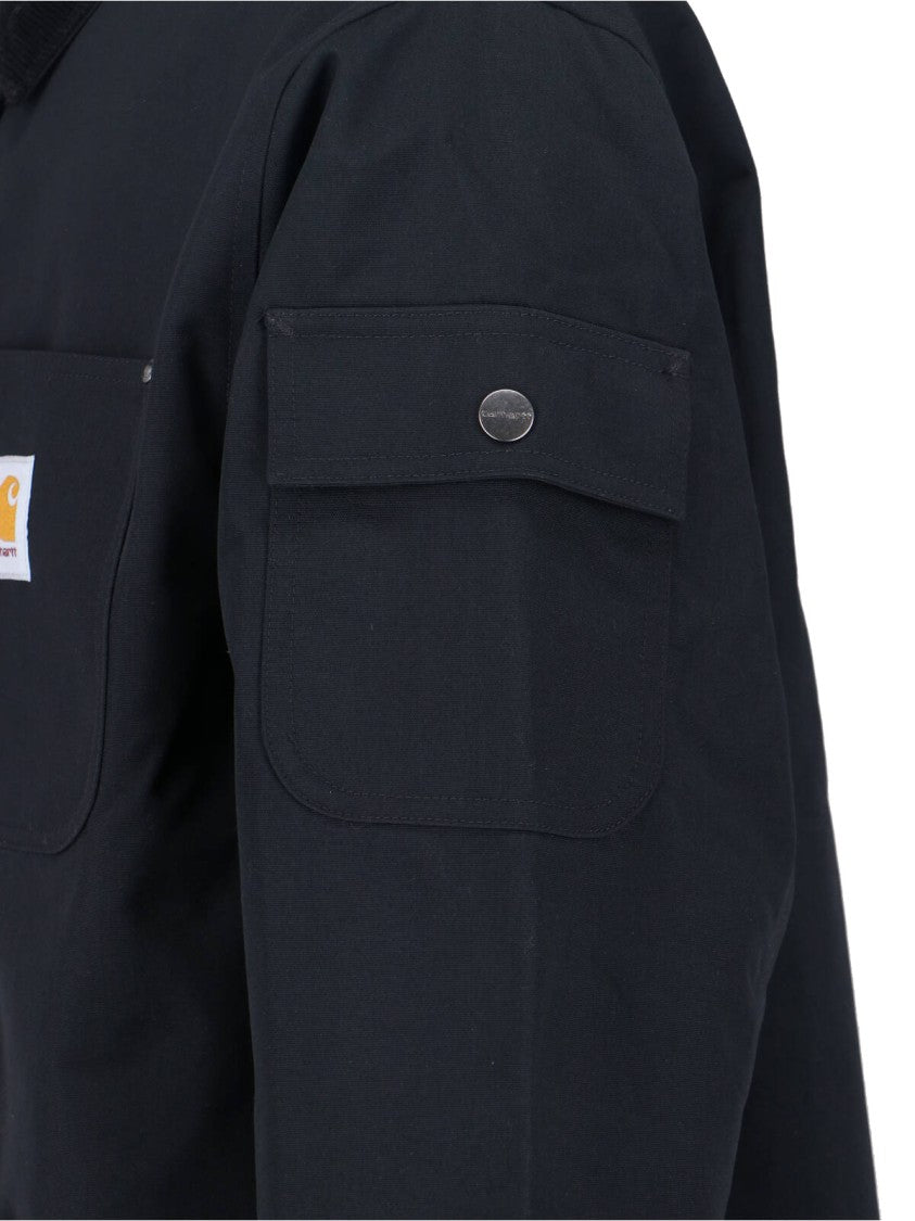 Carhartt Wip Black Clapton Structured Four Pocket Jacket