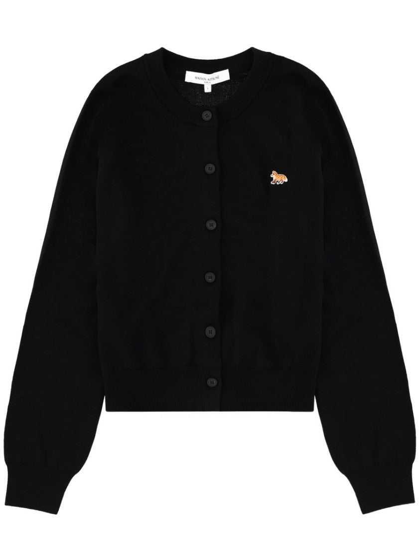 Maison Kitsuné Baby Fox Patch Regular-Fit Wool Cardigan