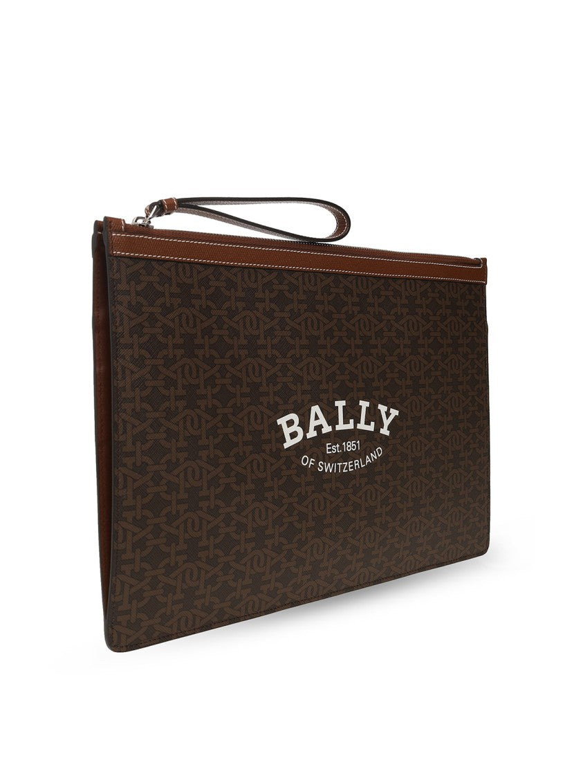 Bally Bollis Logo Large Clutch Bag