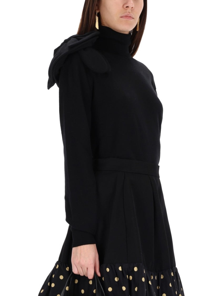 Moschino Relaxed Fit Black Sweater