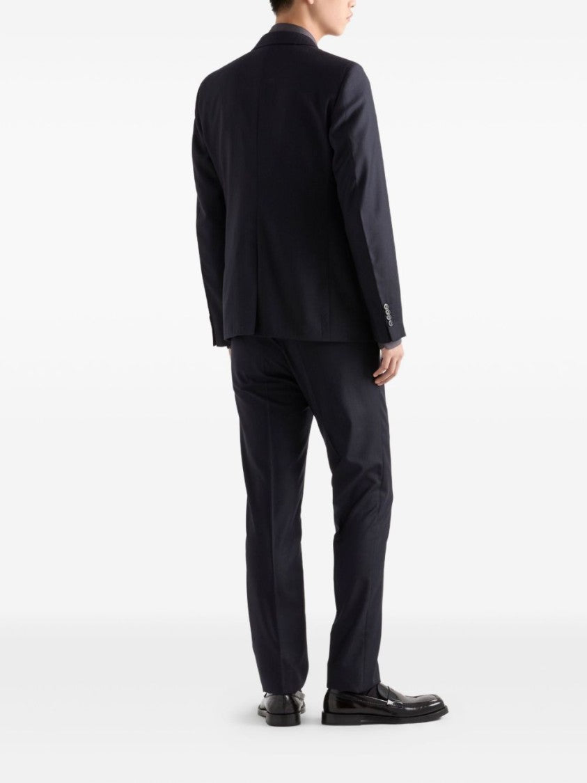 Prada Navy Cashmere-Blend Single-Breasted Suit
