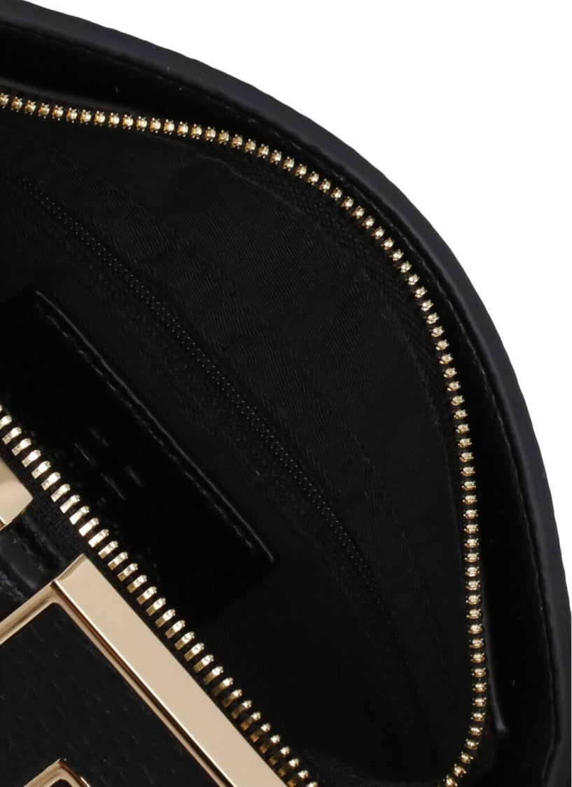 Elisabetta Franchi Structured Black Tote Bag