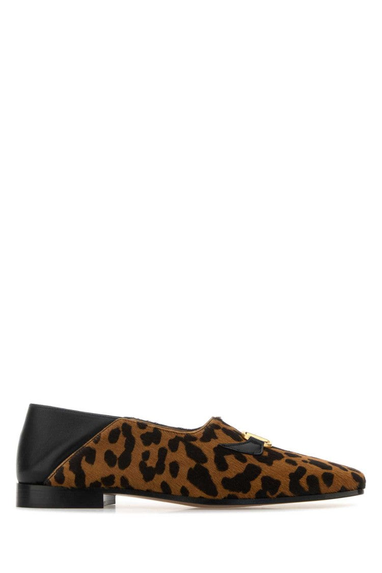 Valentino Garavani Printed Calf Hair Babouchoes Loafers