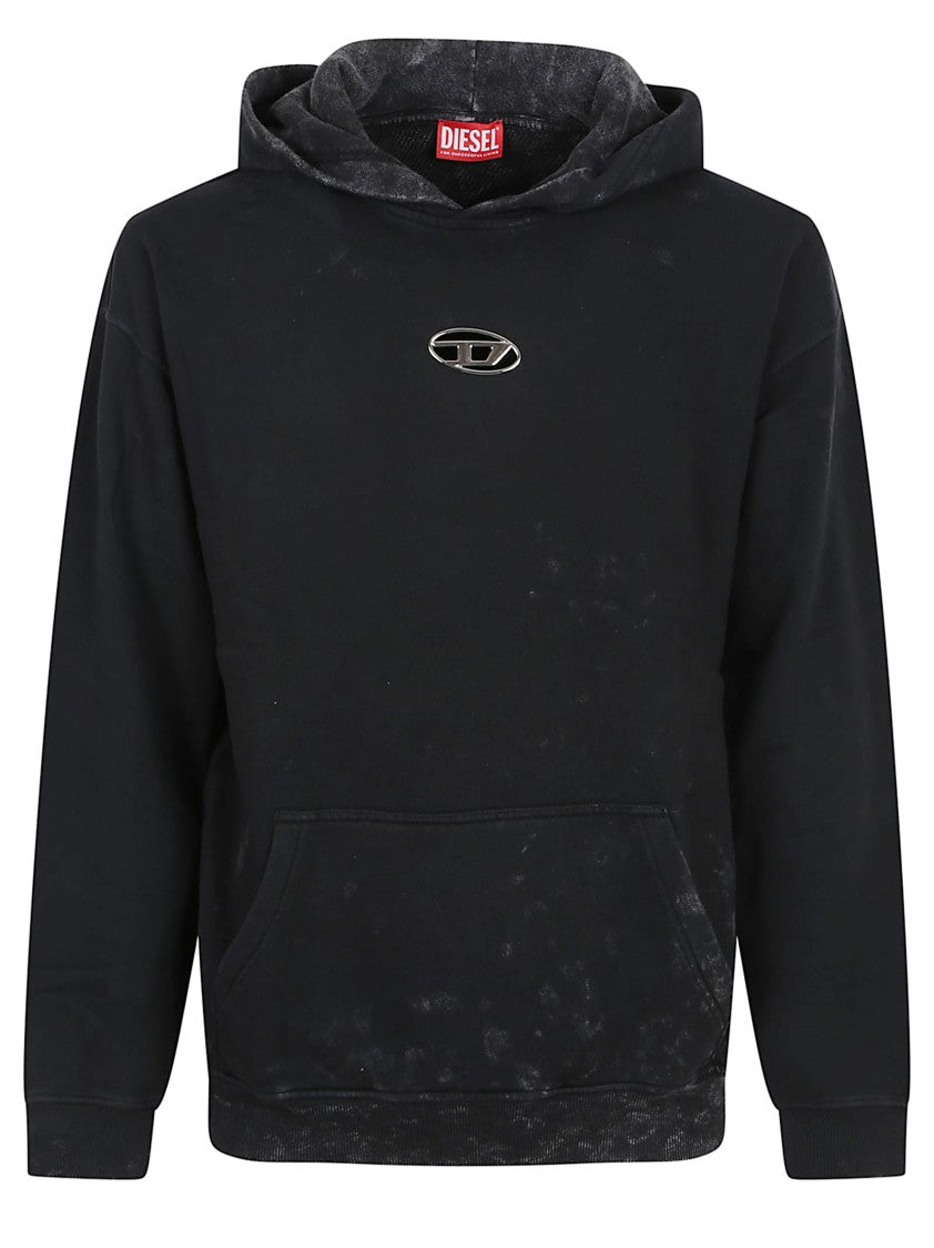 Diesel Black Hooded Sweatshirt