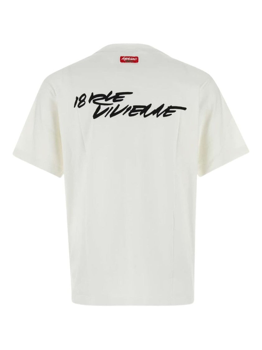 Kenzo Graphic Print T-Shirt With Handwritten Logo