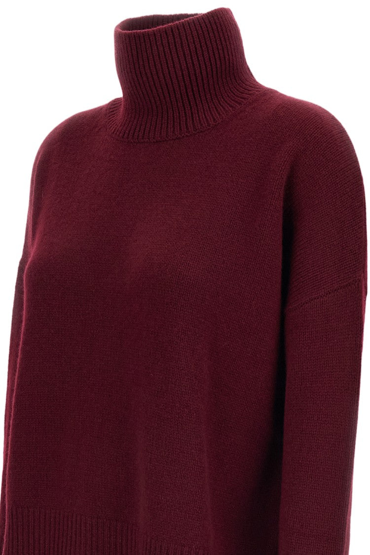 Lisa Yang Red Heidi Heavy-Knit Cashmere Turtleneck