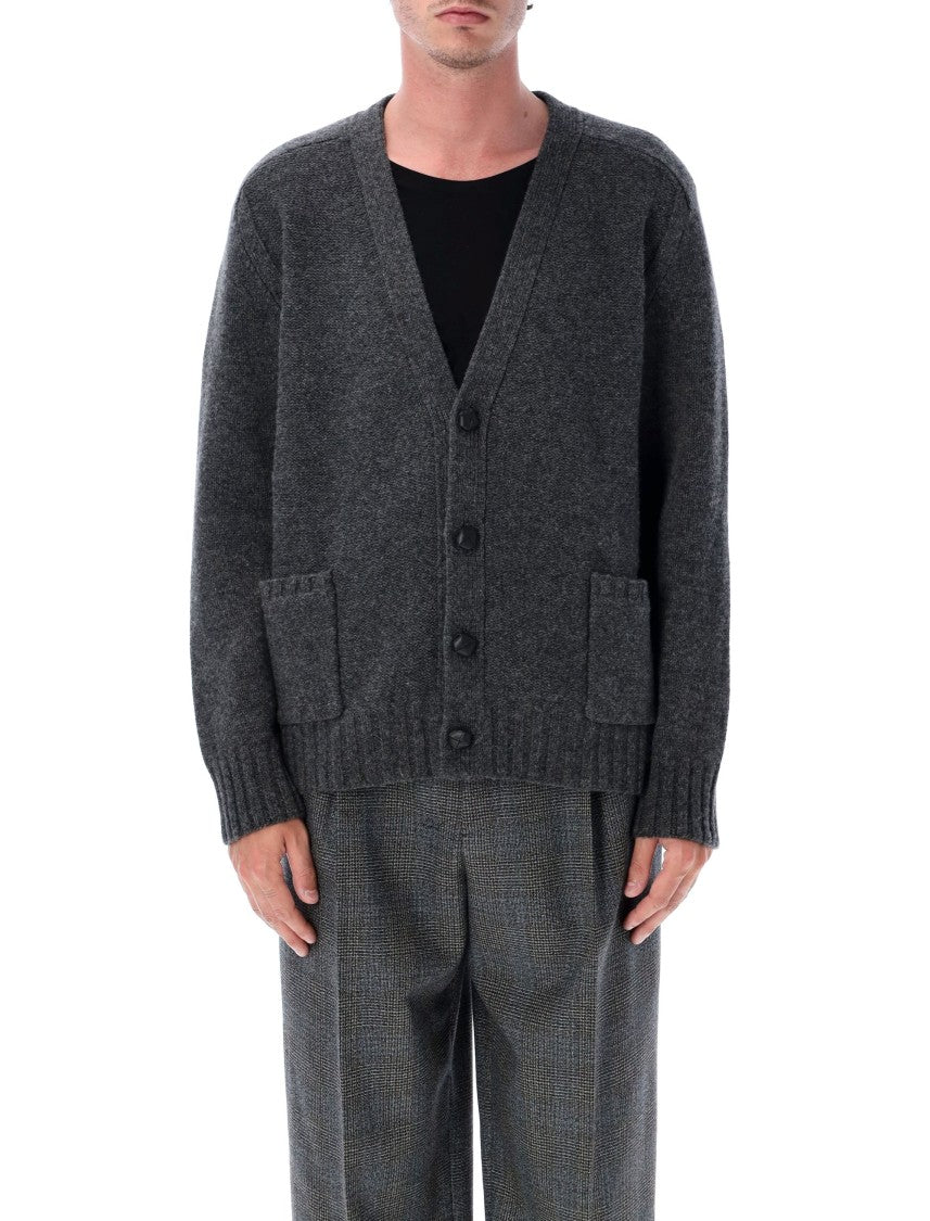 Bottega Veneta V-Neck Wool Cardigan With Button Closure