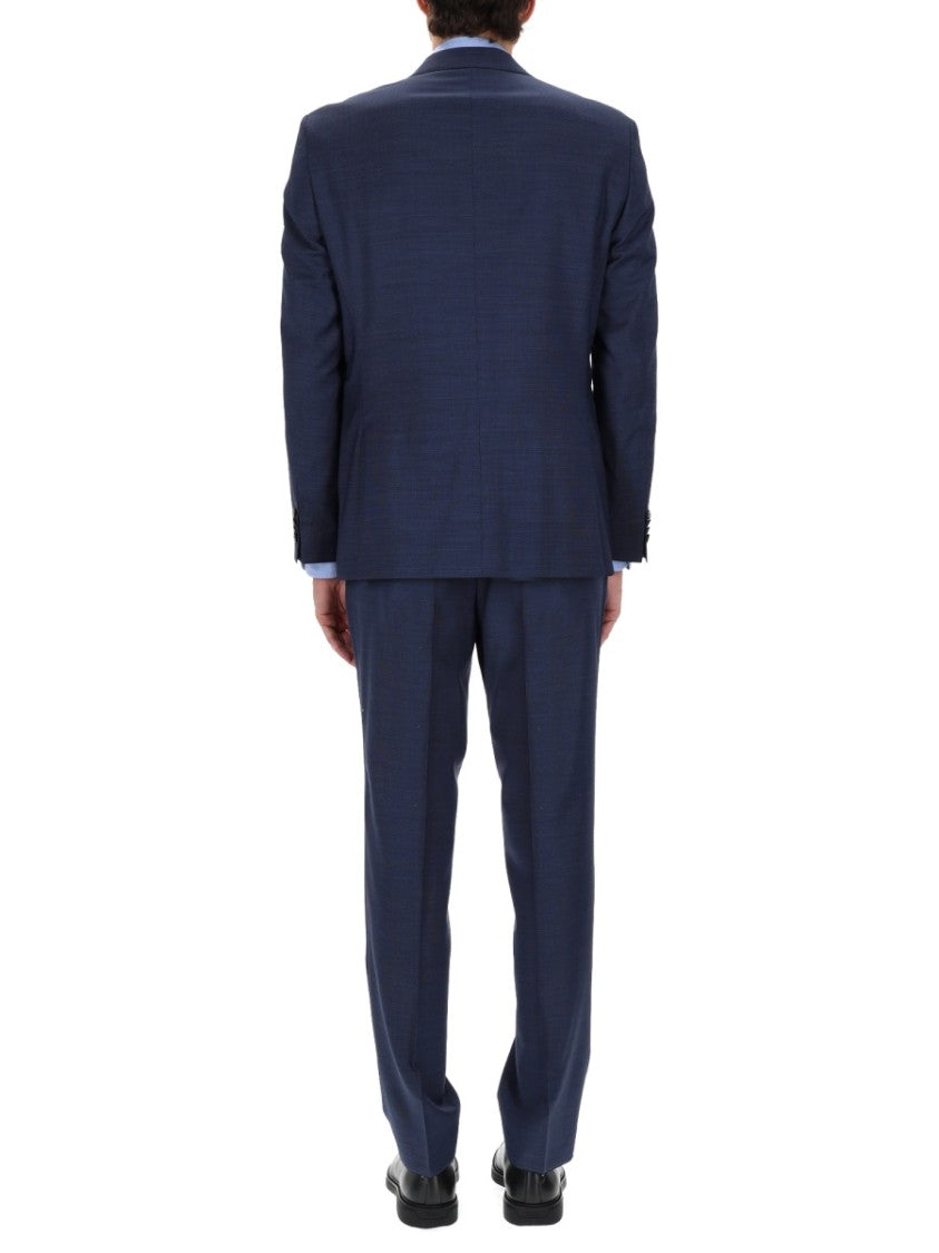 Boss Navy Blue Jeckson Virgin Wool Suit