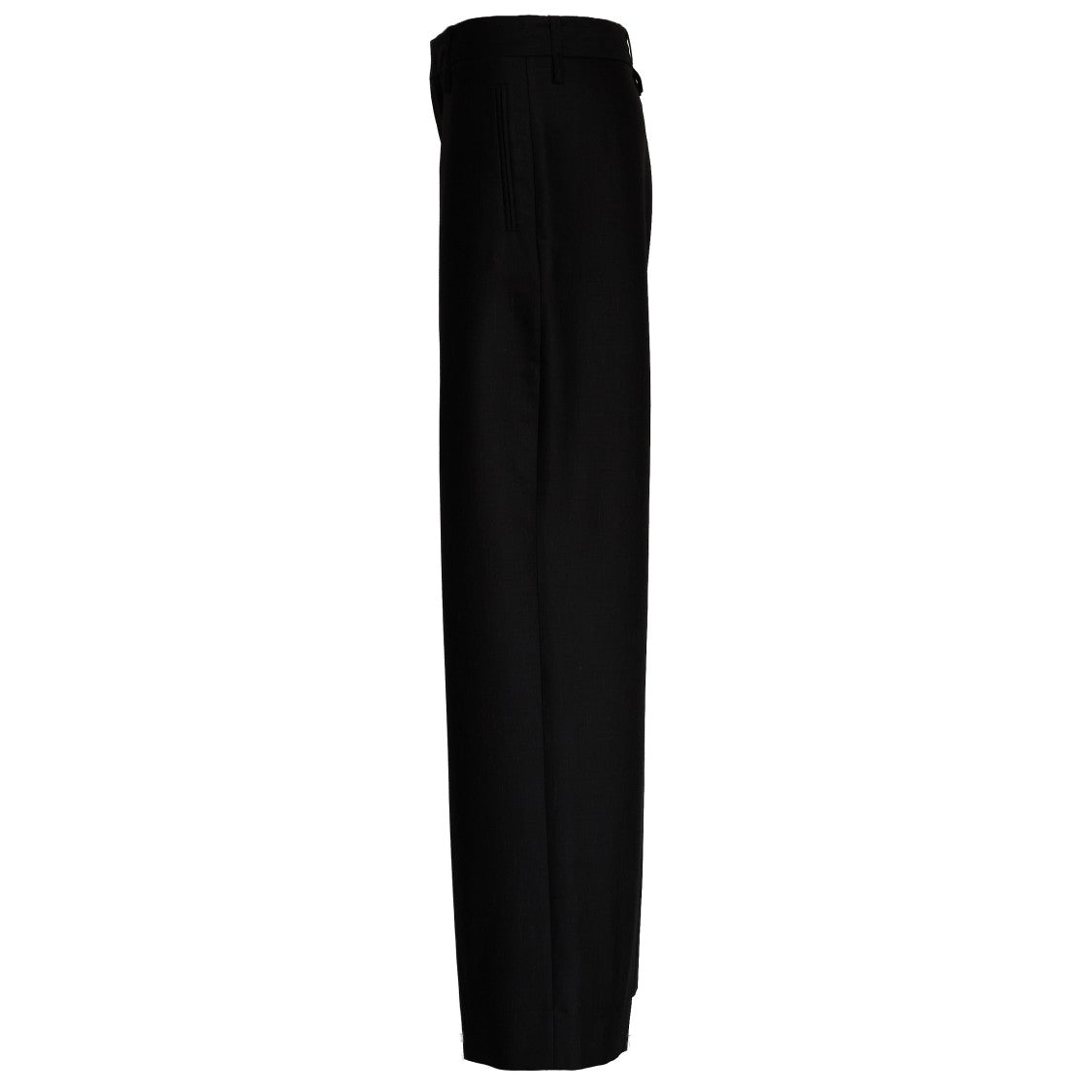 Victoria Beckham Mid Rise Relaxed Curved Straight Leg Pants