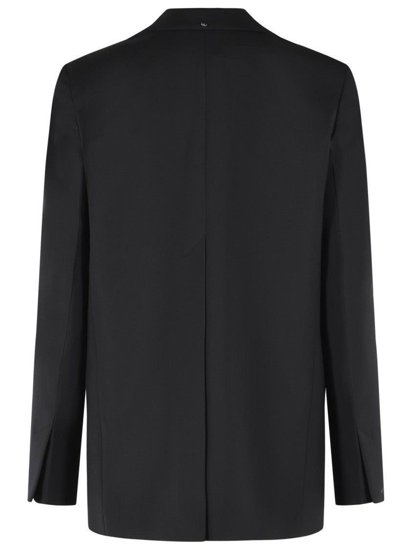 Sportmax Black Virgin Wool Tenace Blazer