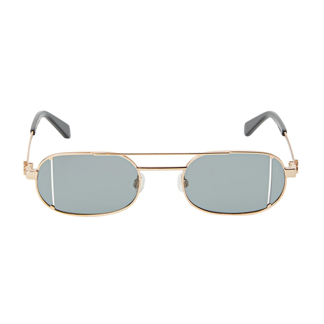 Off-White Gold Oeri14h Lynn Metal Oval Sunglasses