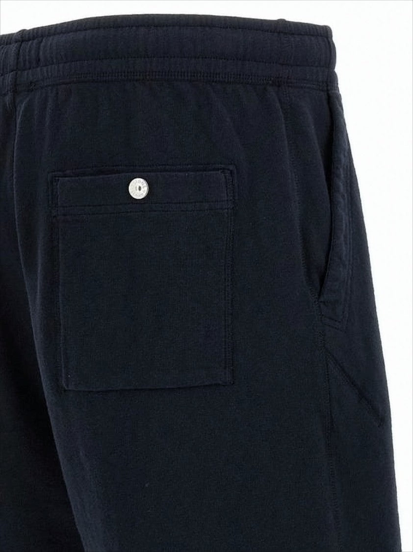 Stone Island Relaxed Fit Blue Cotton Shorts