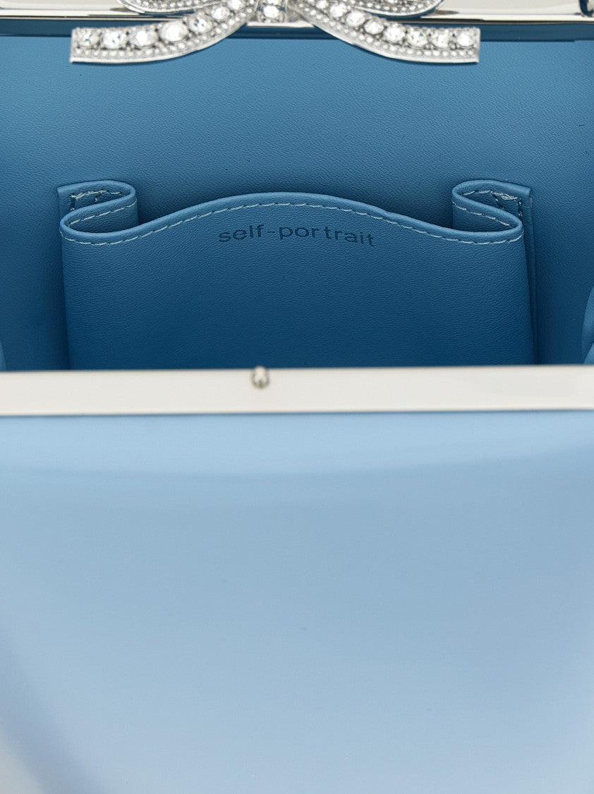 Self-Portrait 'Blue Leather Bag' Handbag