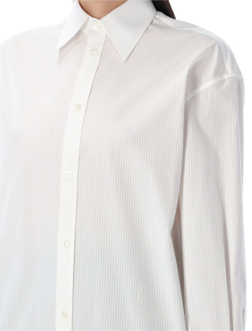 Saint Laurent Striped Cassandre Shirt