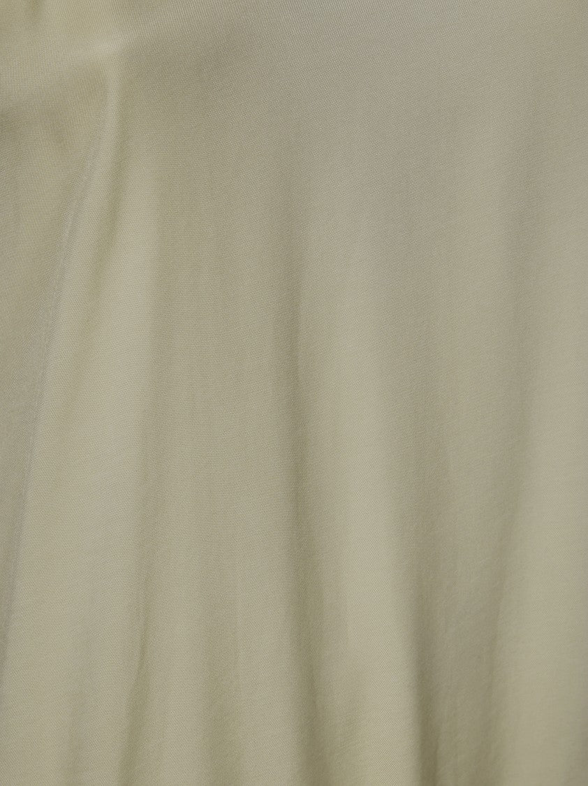 Nude Sleeveless Maxi Dress With Keyhole Back