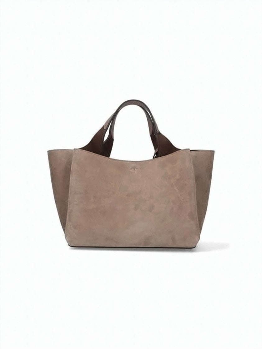 Tod's Mini Tote Bag With Suede Finish