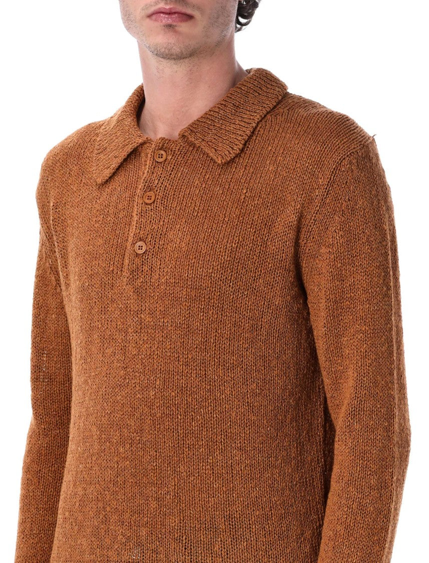 Sunflower Polo Misto Cotone Lino Regular Sweater