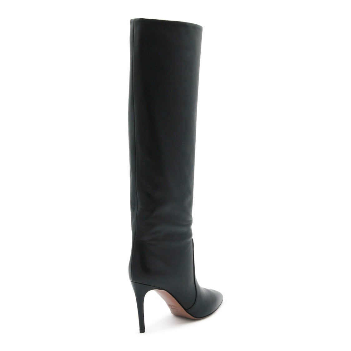 Paris Texas Black Leather Stiletto High Heel Boots