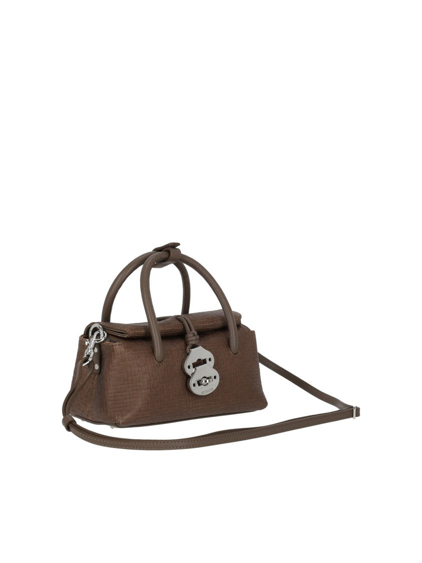 Zanellato Srl Compact Structured Handbag In Textured Leather