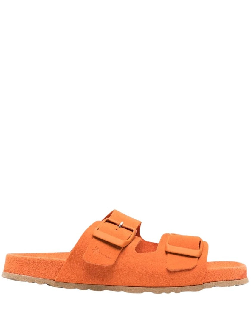 Manebi Double-Strap Flat Slides